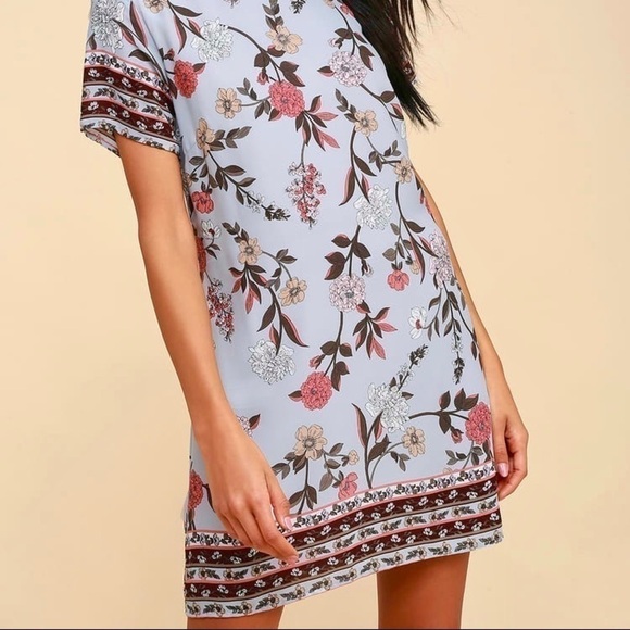 Lulu’s Boho “Floral Flirt” Cute Tshirt Shift Dress - Picture 6 of 13